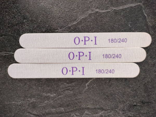 Пилки для ногтей OPI 180/240 овал 3 шт/ Пилки профессиональные для ...