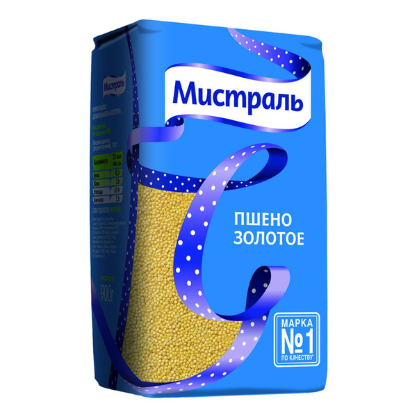 Пшено Мистраль Золотое шлифованное 900 г - купить с доставкой по ...