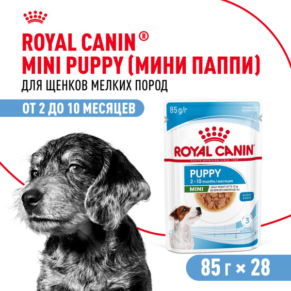 Мини Паппи влажный корм, 85 г