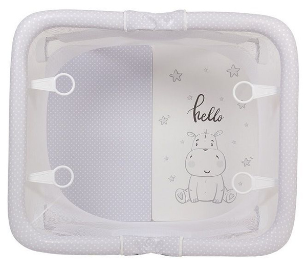 Манеж Polini kids Comfort Бегемотик, серый купить на OZON по низкой ...