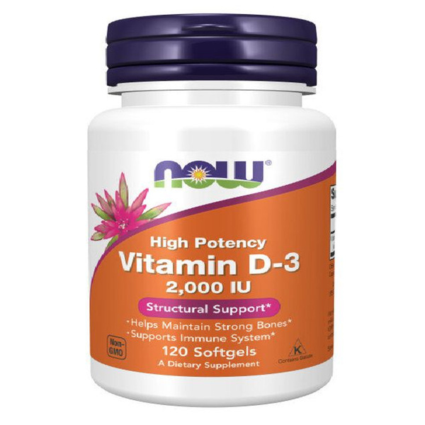 Vitamin D-3 2000IU NOW Витамин Д3 120 капсул купить на OZON по низкой ...