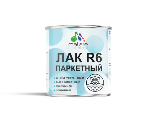 Лак для паркета и ламината Malare Professional для деревянного пола ...