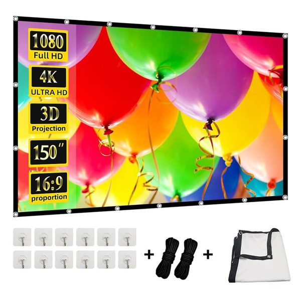 150" экран для проектора,без складок, портативный, для улицы купить на ...