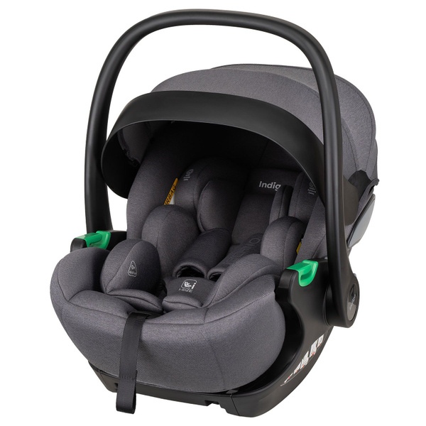 Автокресло Indigo TECHNO I-SIZE 0+ (40-87см) серый (Peppy Verona) 2 ...