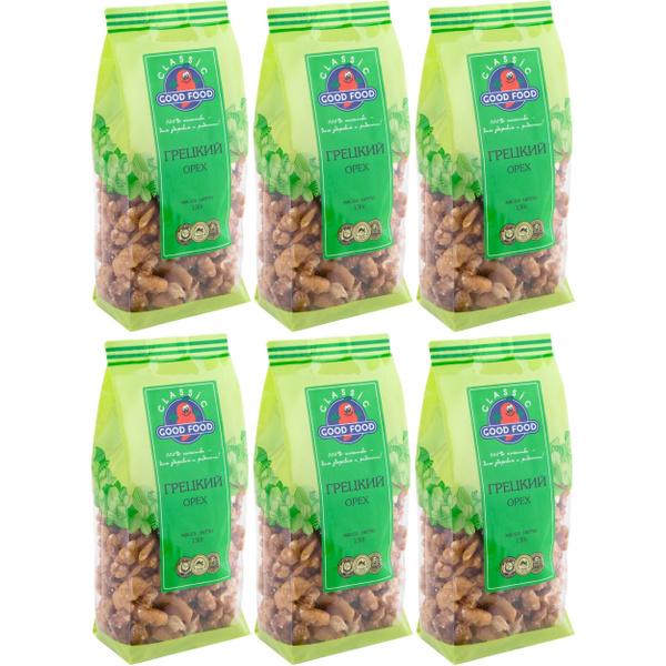 Орехи грецкие Good Food сушеные очищенные 130 г, набор: 6 штук купить ...