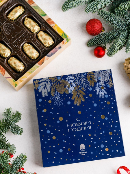 Конфеты новогодние Фрутодень с кедровыми орехами 120 г Сибирский кедр ...