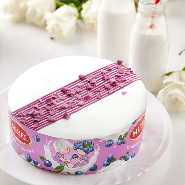 Торт "Черничное молоко" 750 г, Mirel купить на OZON по низкой цене ...