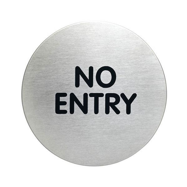 Пиктограмма "No entry"-Входа нет, настенная табличка, DURABLE, диаметр ...