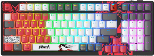 Клавиатура A4Tech Bloody WS98 Naraka механическая серый/красный USB ...