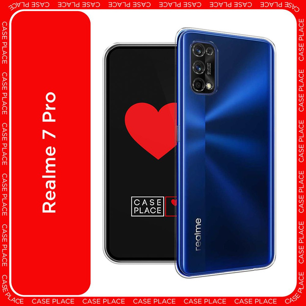Чехол на Realme 7 Pro / Реалми 7 Про, прозрачный купить на OZON по ...