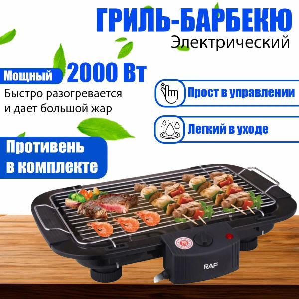 Мангал-барбекю, гриль электрический, электрогриль, 2000 Вт, R-5301 ...