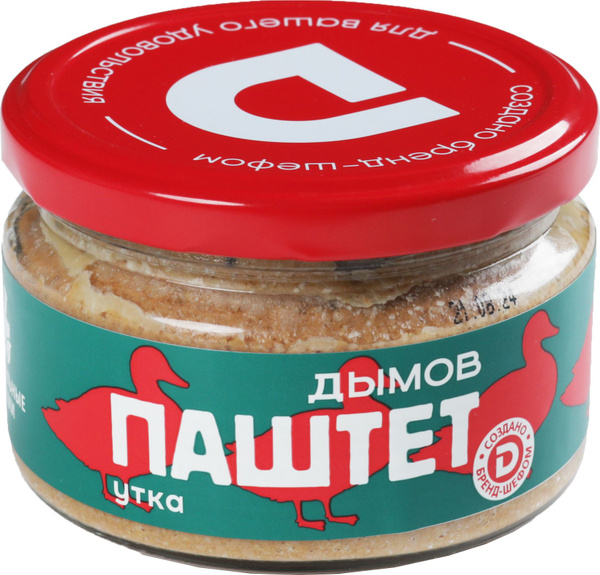 Паштет печеночный Утка 200 г, Дымов купить на OZON по низкой цене ...