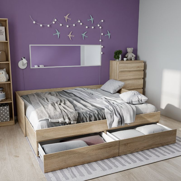 БРИМНЭС / СИРИУС кровать раздвижная ИКЕА / IKEA 80х200 сонома купить на ...