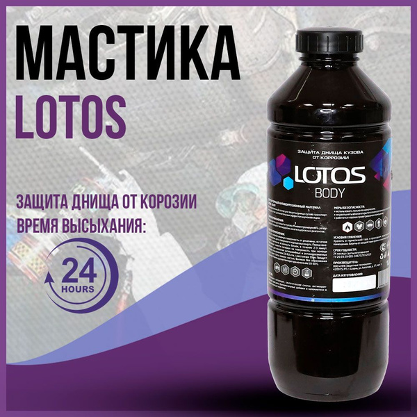 Характеристики Мастика для днища под пистолет Lotos Body (1л) от ...