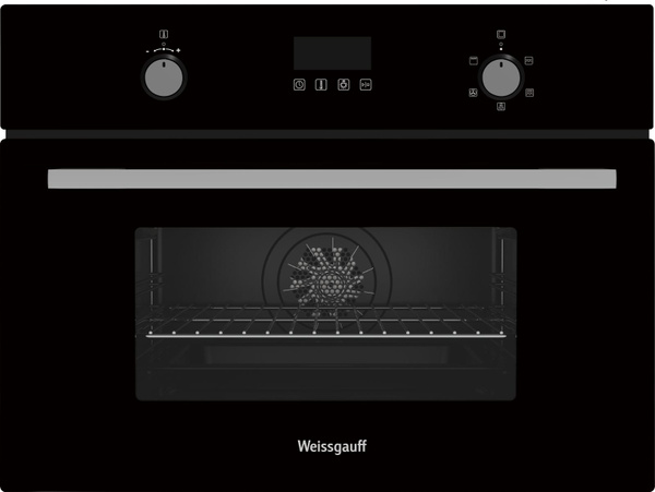 Weissgauff духовой шкаф с СВЧ OE 449 PDBK, Гриль, Конвекция, Объем 40 ...
