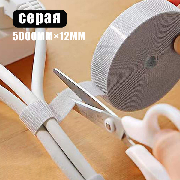 Держатель для проводов на липучке. Органайзер лента липучка для ...