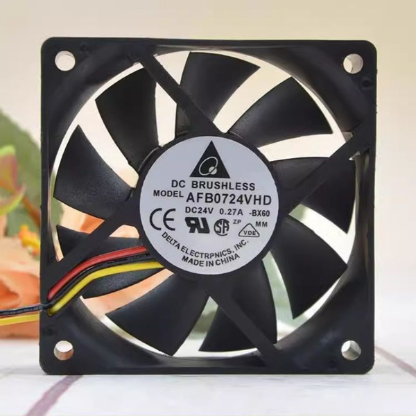 Ventola Di Raffreddamento AFB0724VHD – 24V 0,27A 70x70x20 Mm, 2 Fili (E1)