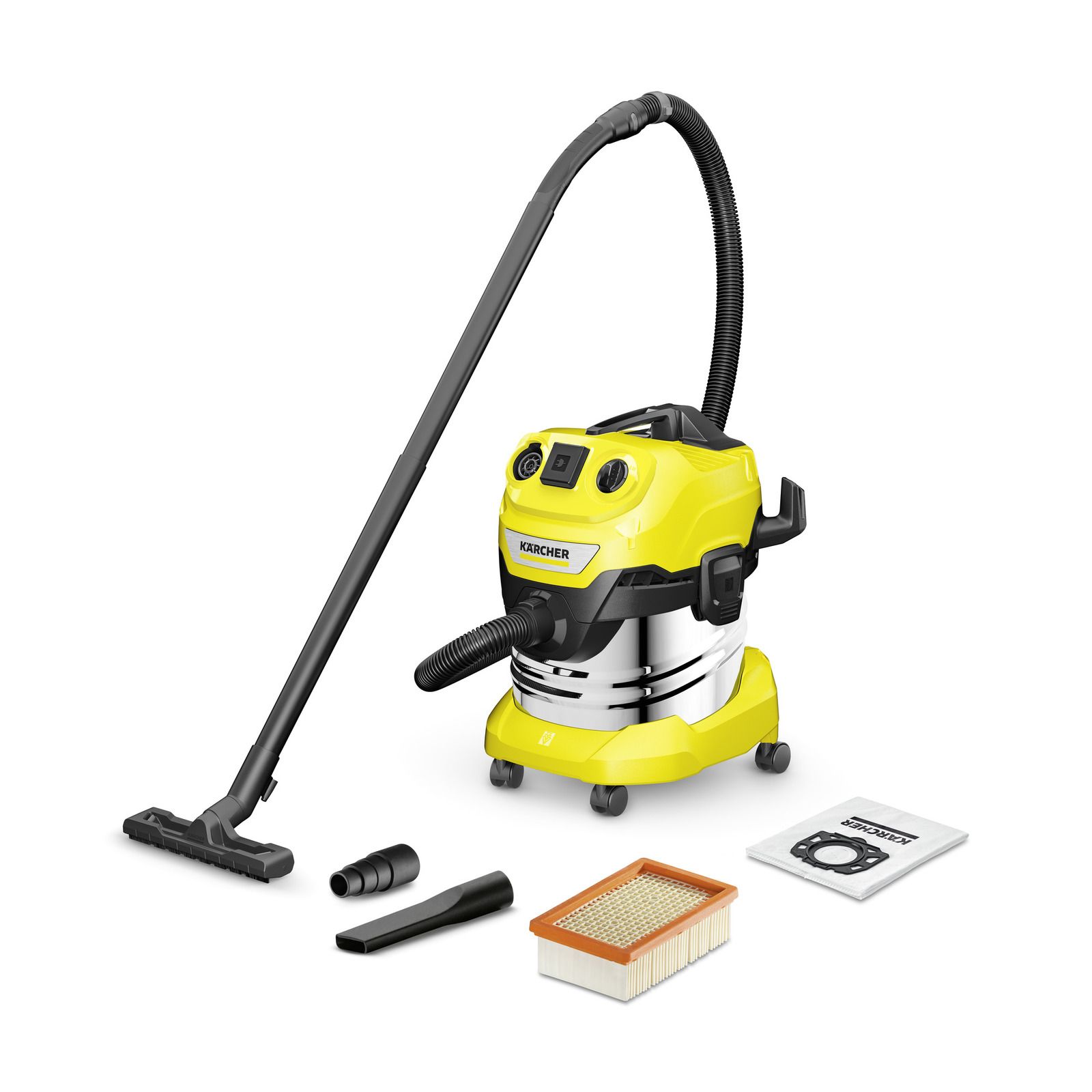 Строительный пылесос Karcher WD 4 P S V-20/5/22 (1.628-290.0), желтый