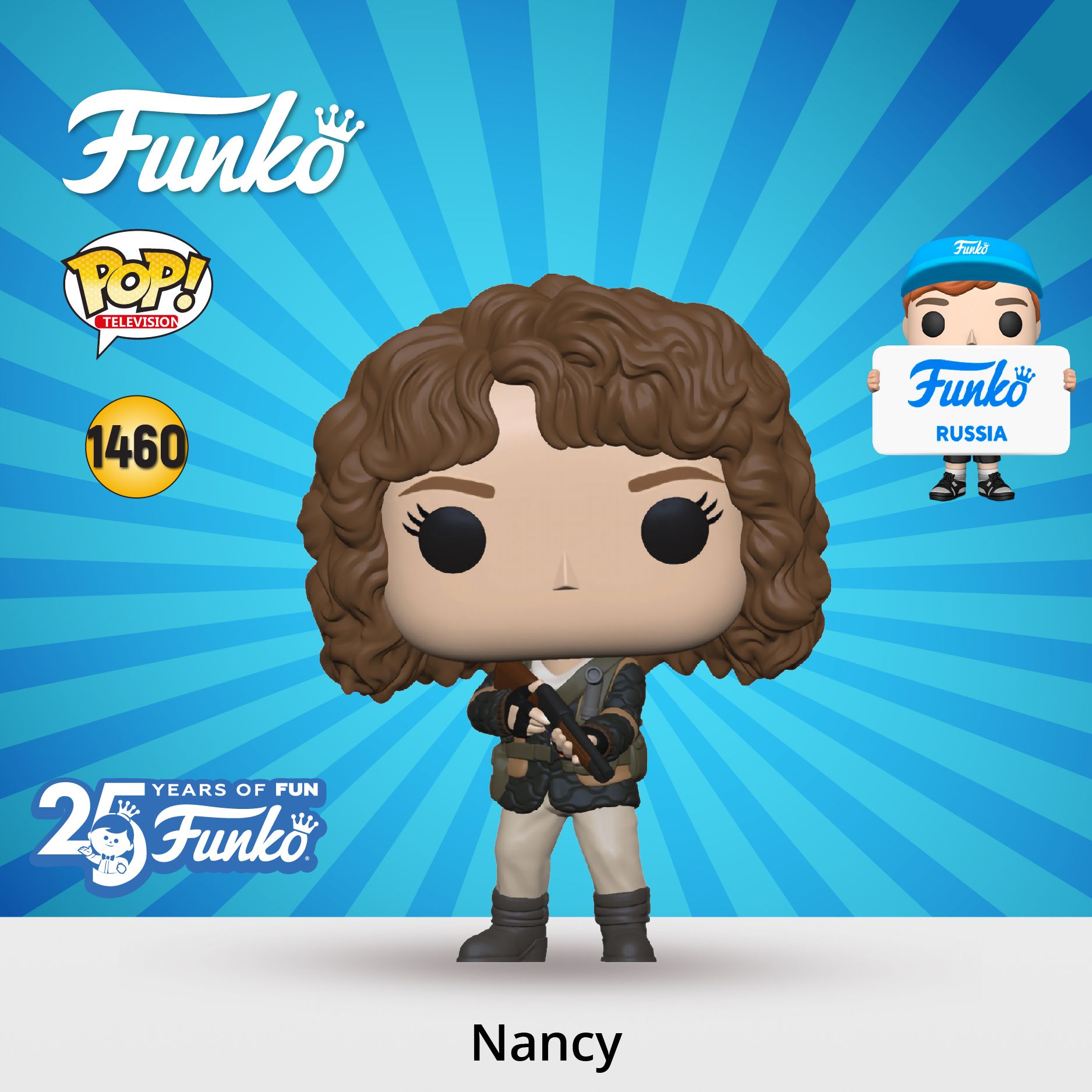 Фигурка Funko POP! TV Stranger Things S4 Hunter Nancy w/ Shotgun/ Фанко ПОП  по мотивам сериала 