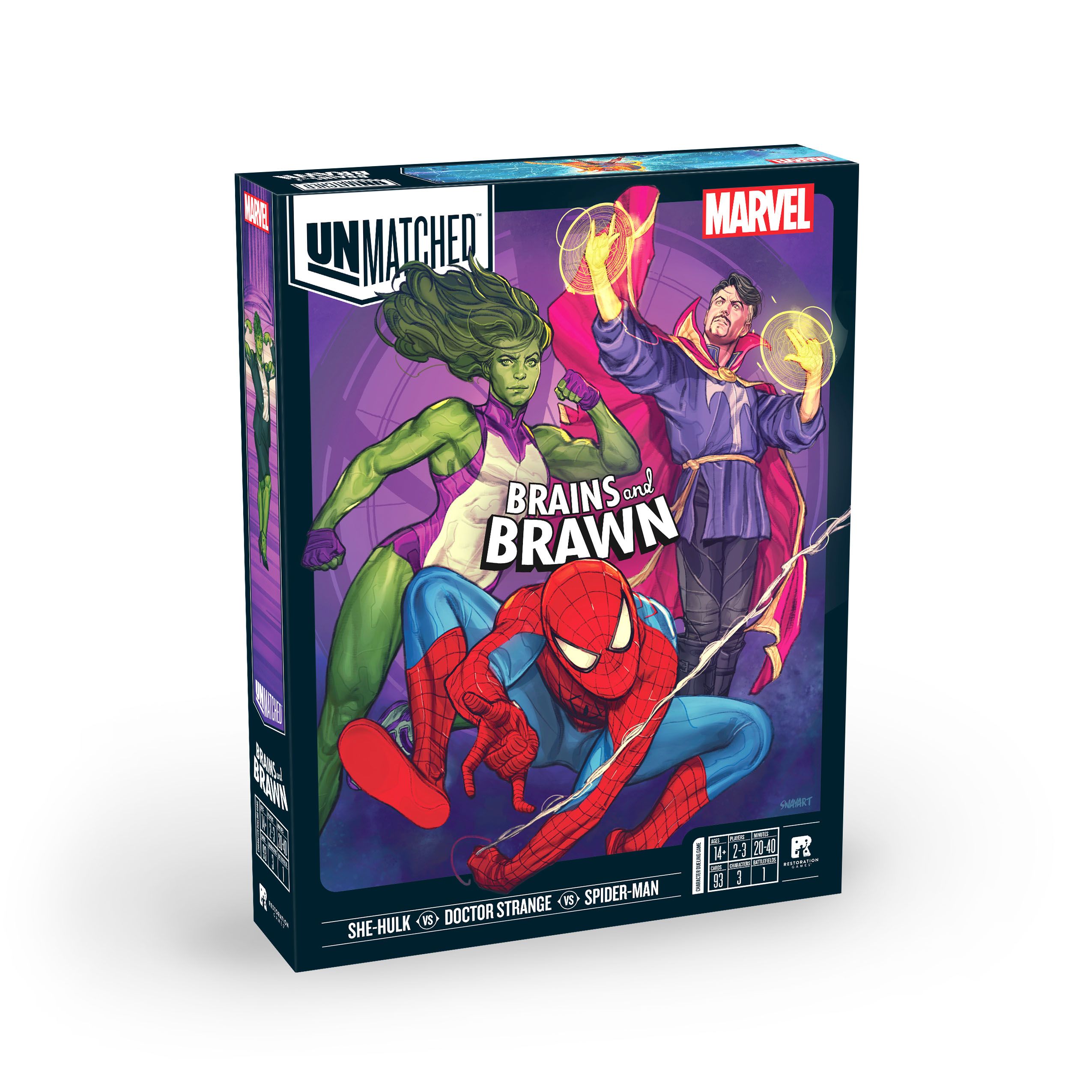 Настольная игра Unmatched Marvel: Brains and Brawn (на английском) - купить  с доставкой по выгодным ценам в интернет-магазине OZON (1416572997)