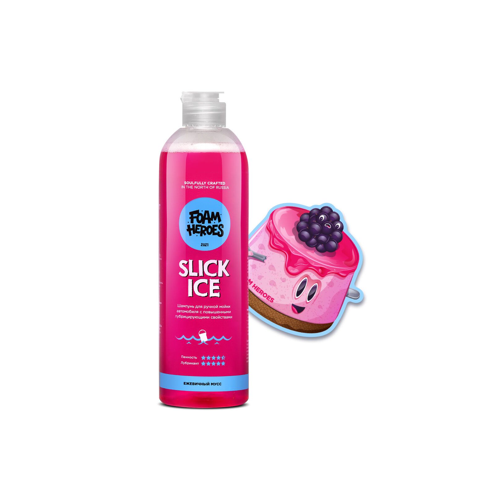 Шампунь для ручной мойки автомобиля Foam Heroes "Slick Ice Berry" 500мл