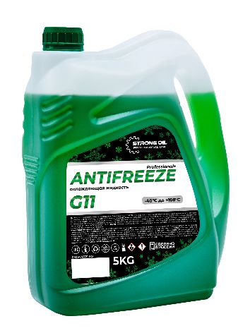 АНТИФРИЗ STRONG OIL ANTIFREEZE G11 GREEN (канистра 5кг)