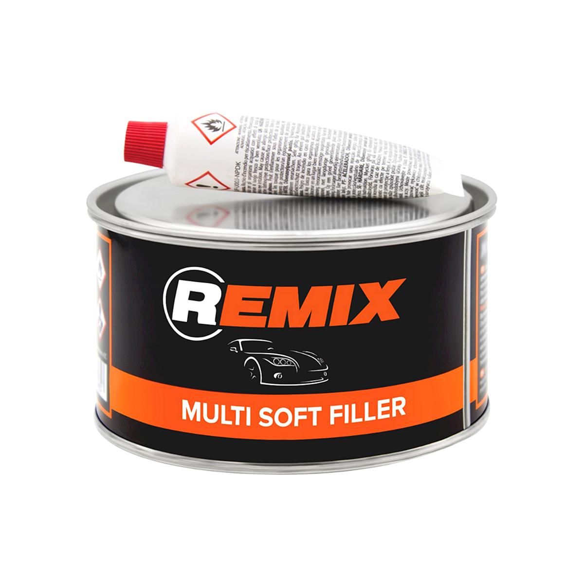 Шпатлевка автомобильная универсальная Remix RM-MSF-380 Multi Soft Filler 2K полиэфирная 0,38 кг.