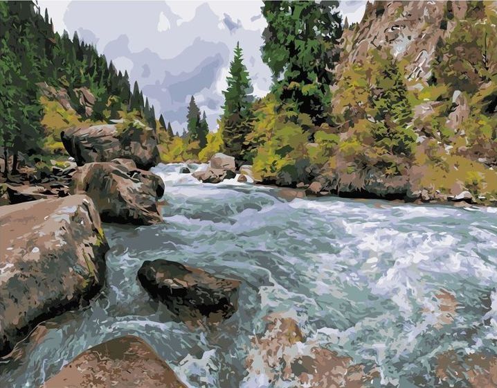Горная река. Горная река картина. Бурная река. Бурлящая Горная река.