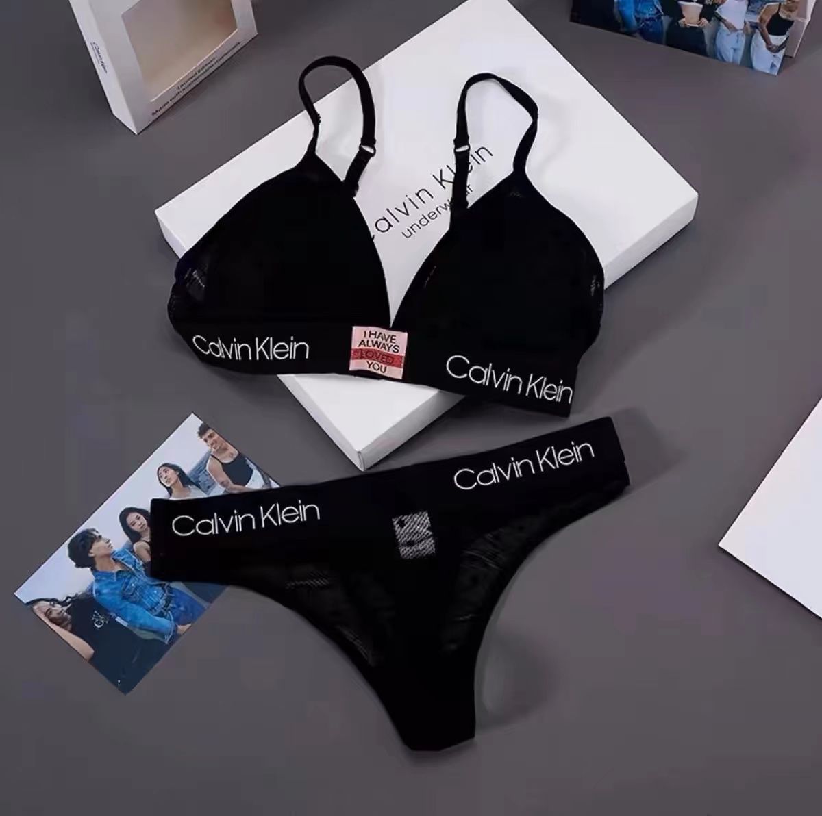 Комплект белья Calvin Klein - купить с доставкой по выгодным ценам в  интернет-магазине OZON (1264969438)