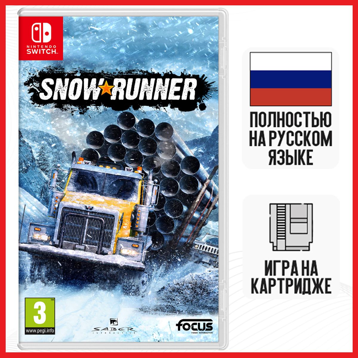 Игра SnowRunner (Nintendo Switch, Русская версия) купить по низкой цене с  доставкой в интернет-магазине OZON (474061270)