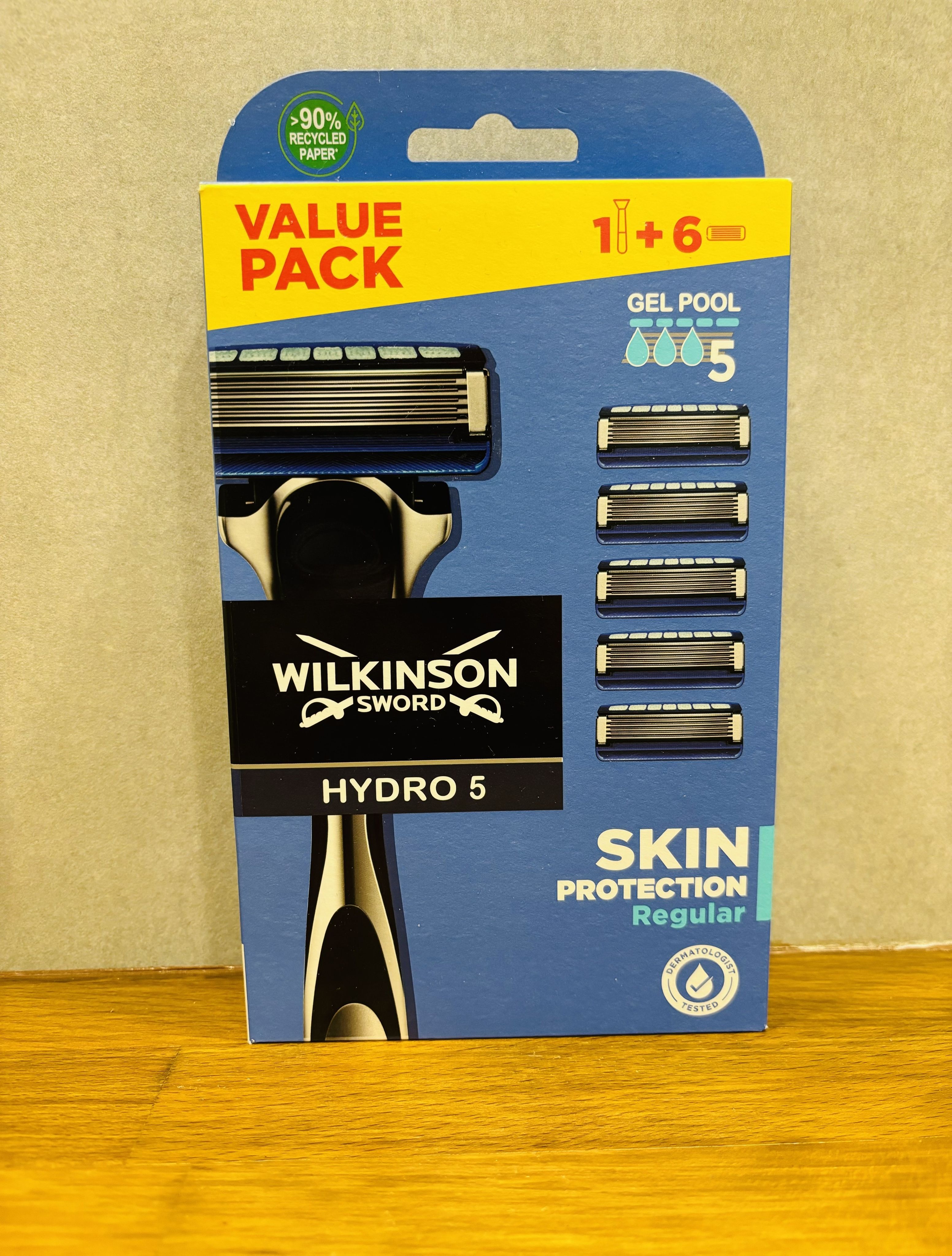 Станок для бритья Wilkinson Sword Hydro 5 Skin Protection Regular с 6 сменными касcетами