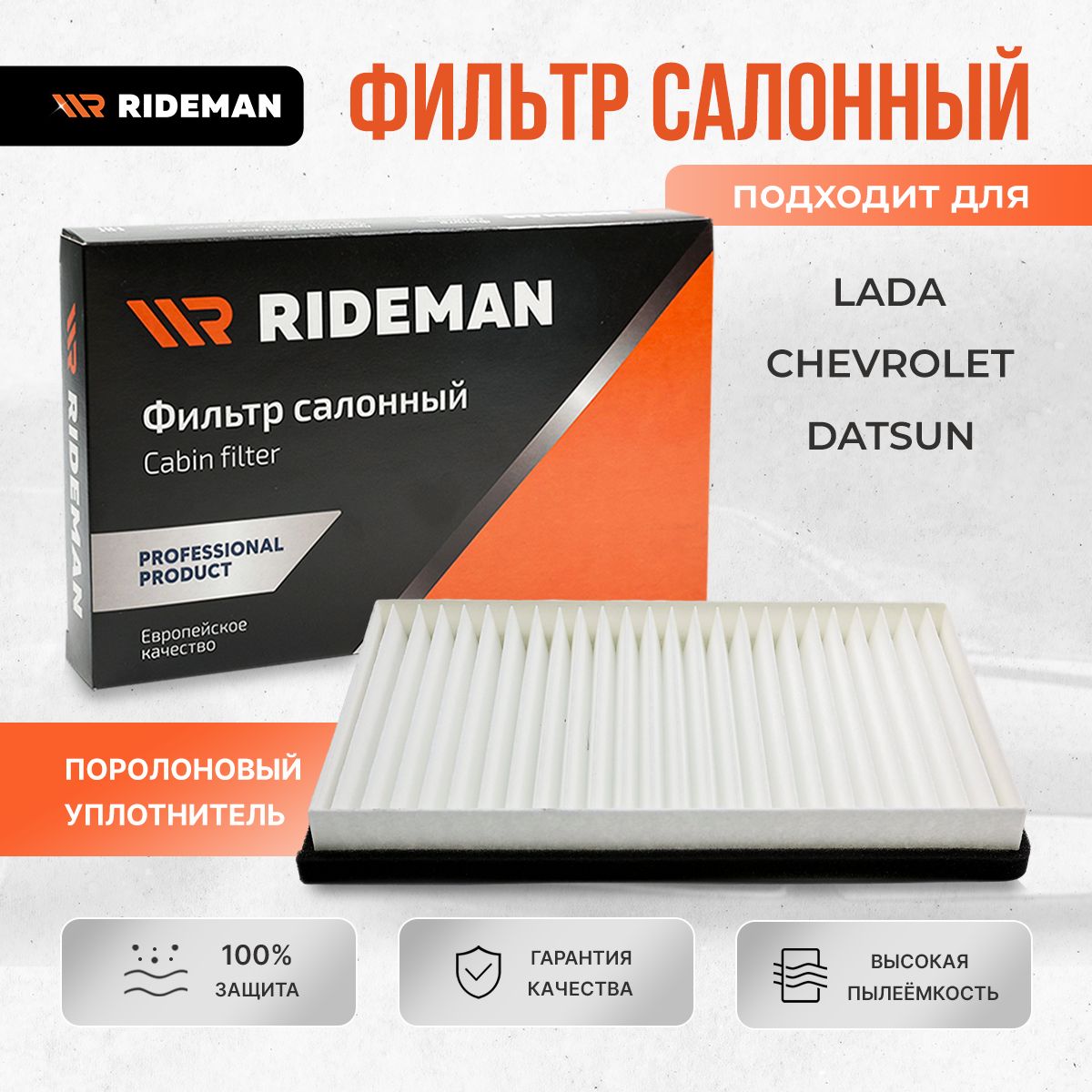 Фильтрсалонный1118/2190RIDEMANЛадаКалина,Гранта,Нива2123