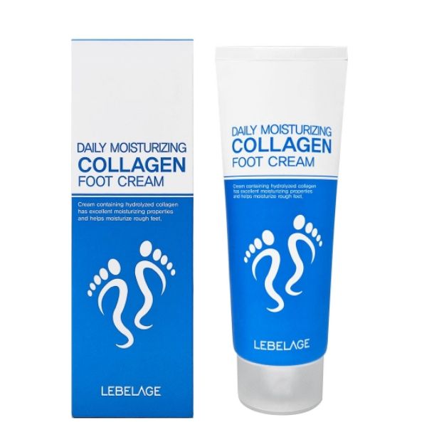 LEBELAGE Крем для ног увлажняющий с коллагеном DAILY MOISTURIZING COLLAGEN FOOT CREAM 100 мл Корея