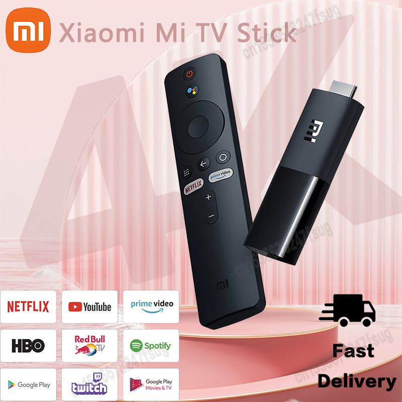 СетевойпроигрывательMiTVStick4K,ГлобальнаяверсияEUвилка,AndroidTVQuad-coreDolbyDTSHDдекодирование2ГбОЗУ8ГбПЗУGoogleAssistantNetflixAndroid,2ГБ/8ГБ,Bluetooth,Wi-Fi,черный