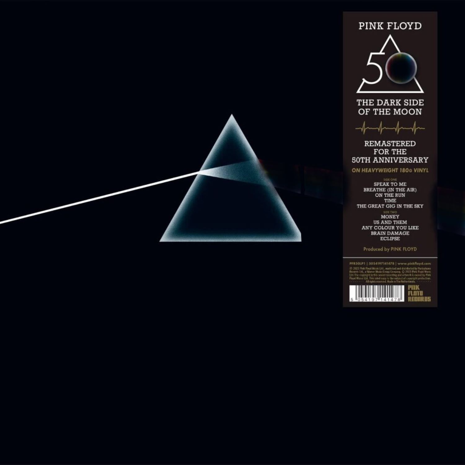 PinkFloydTheDarkSideOfTheMoon50thAnniversary2023Remastered(LP)ПинкФлойдпереиздание2023альбомТемнаясторонаЛуны