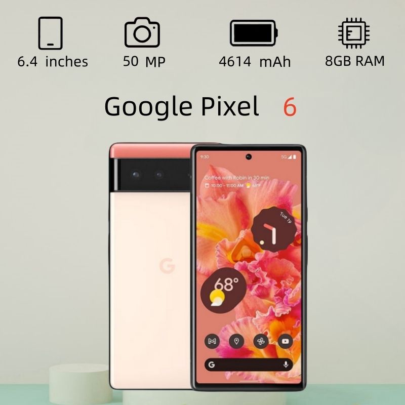 GoogleСмартфонPixel68GBUSA8/128ГБ,розовый