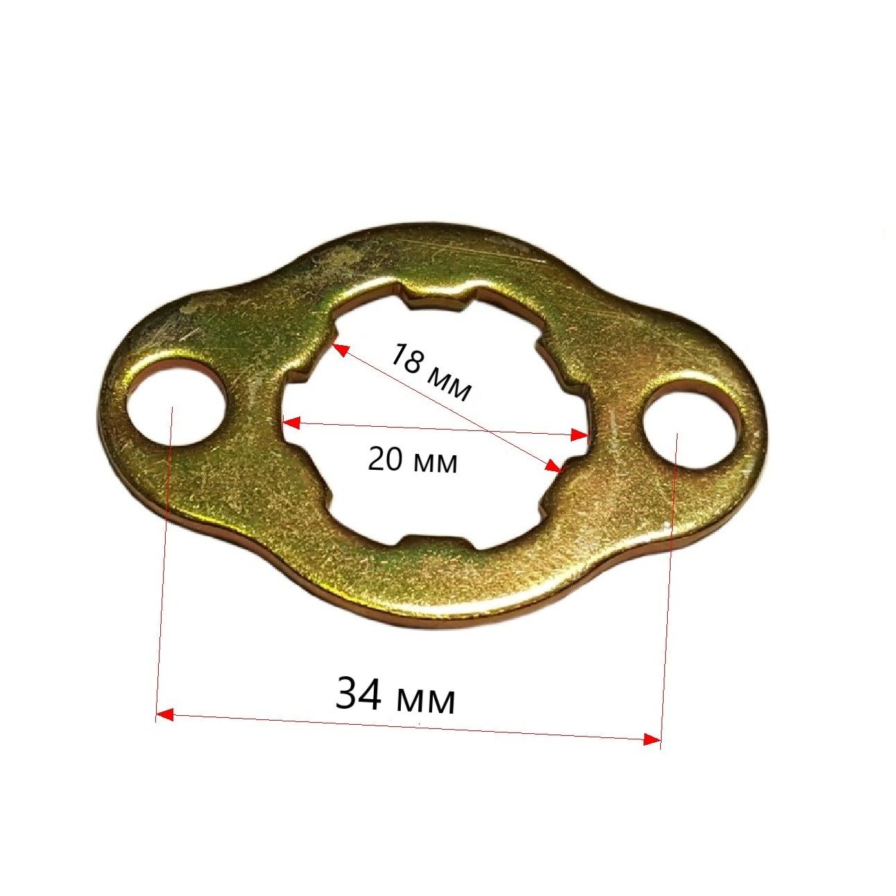 Стопорная шайба ведущей звезды 157FMI, 163FML, 164FML, 166FMM (CG, CB125-250) TH 20mm