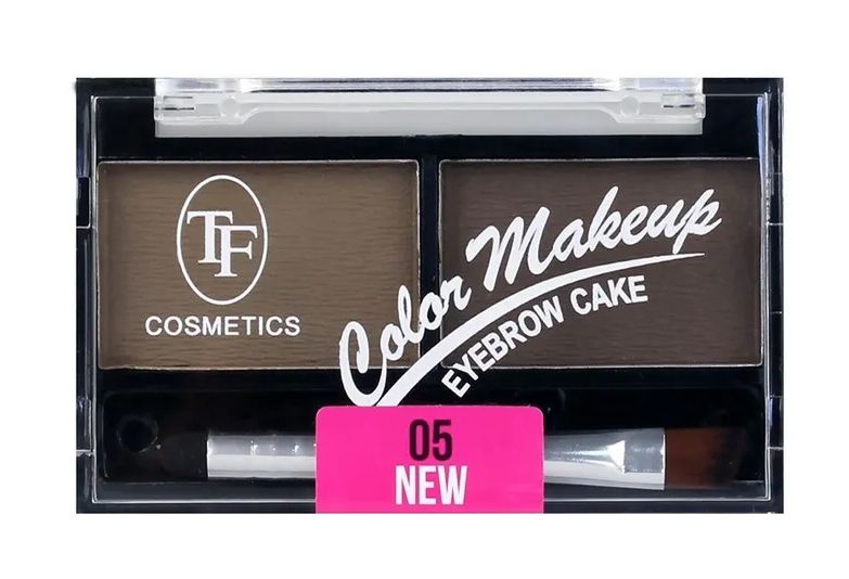 TF cosmetics Тени для бровей Color Makeup Eyebrow Cake, тон 05 Серо-коричневая гамма, 1 шт./