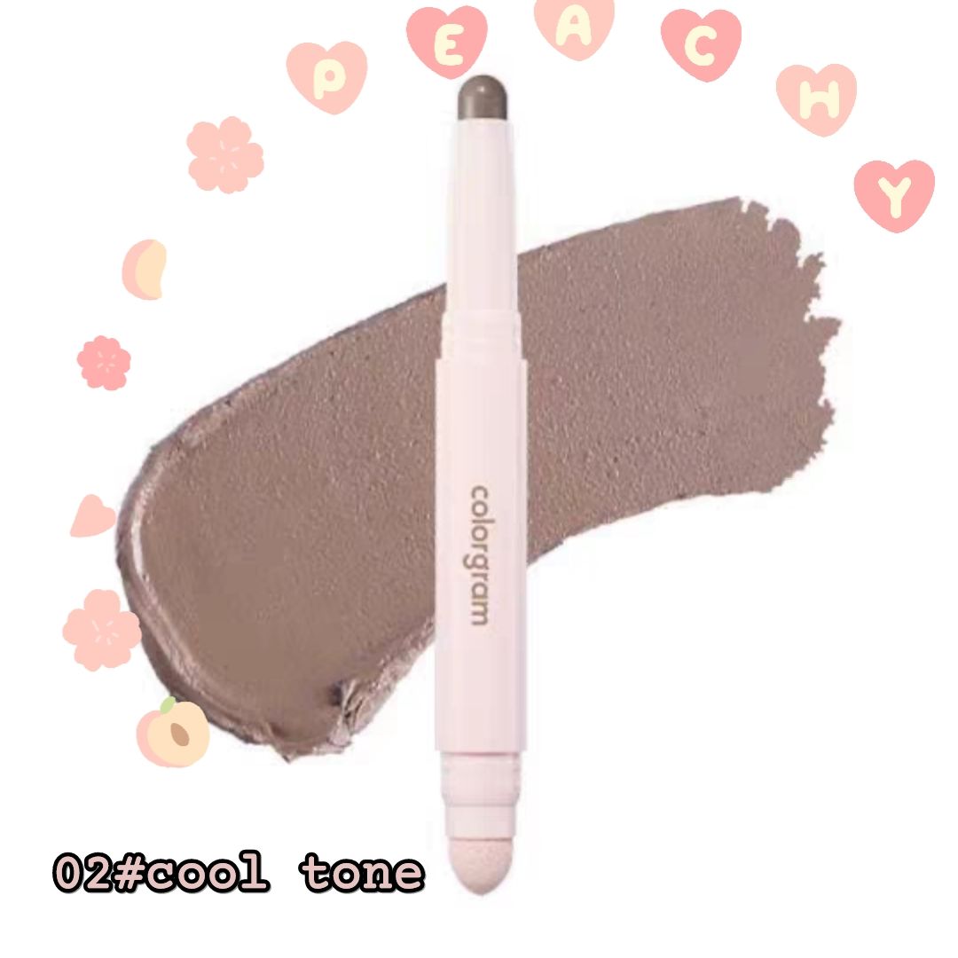 Двусторонний контурирующий стик #02 cool tone Colorgram Тени для носа Натуральные