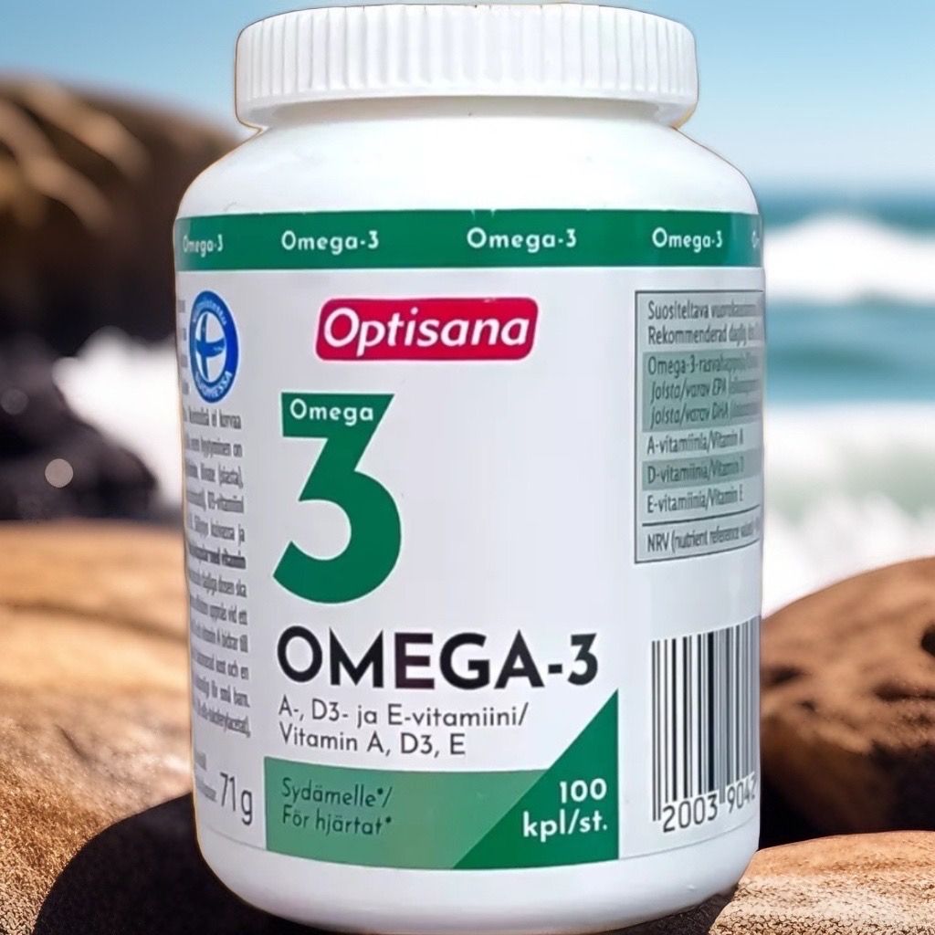 Омега-3 Оптисана , Optisana OMEGA 3 с А, Д, Е витаминами , Финляндия 100 капсул