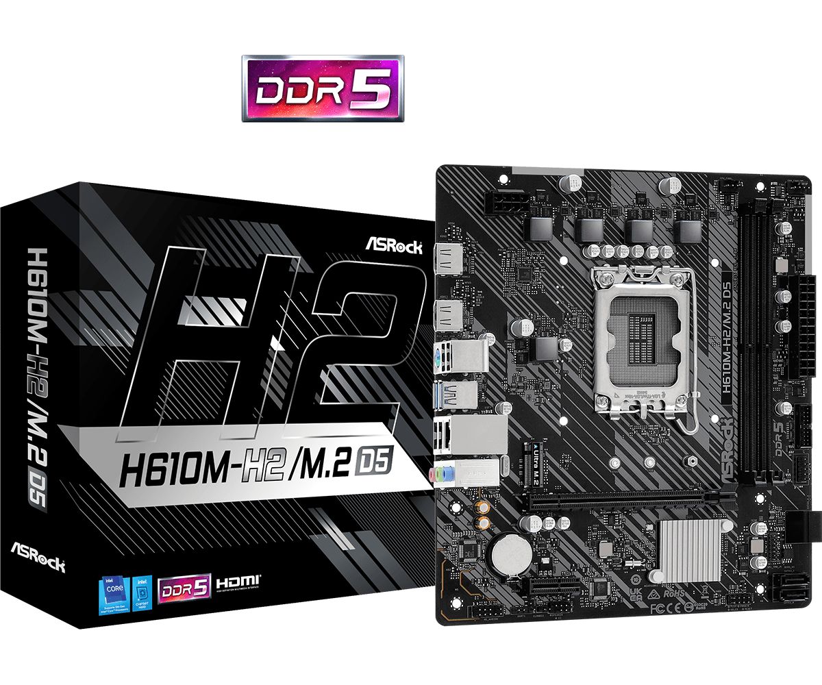 ASRock Материнская плата H610M-H2/M.2 D5 DDR5