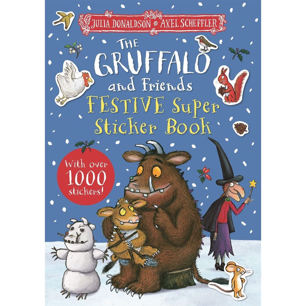 The Gruffalo and Friends Festive Super Sticker Book книга с наклейками на английском