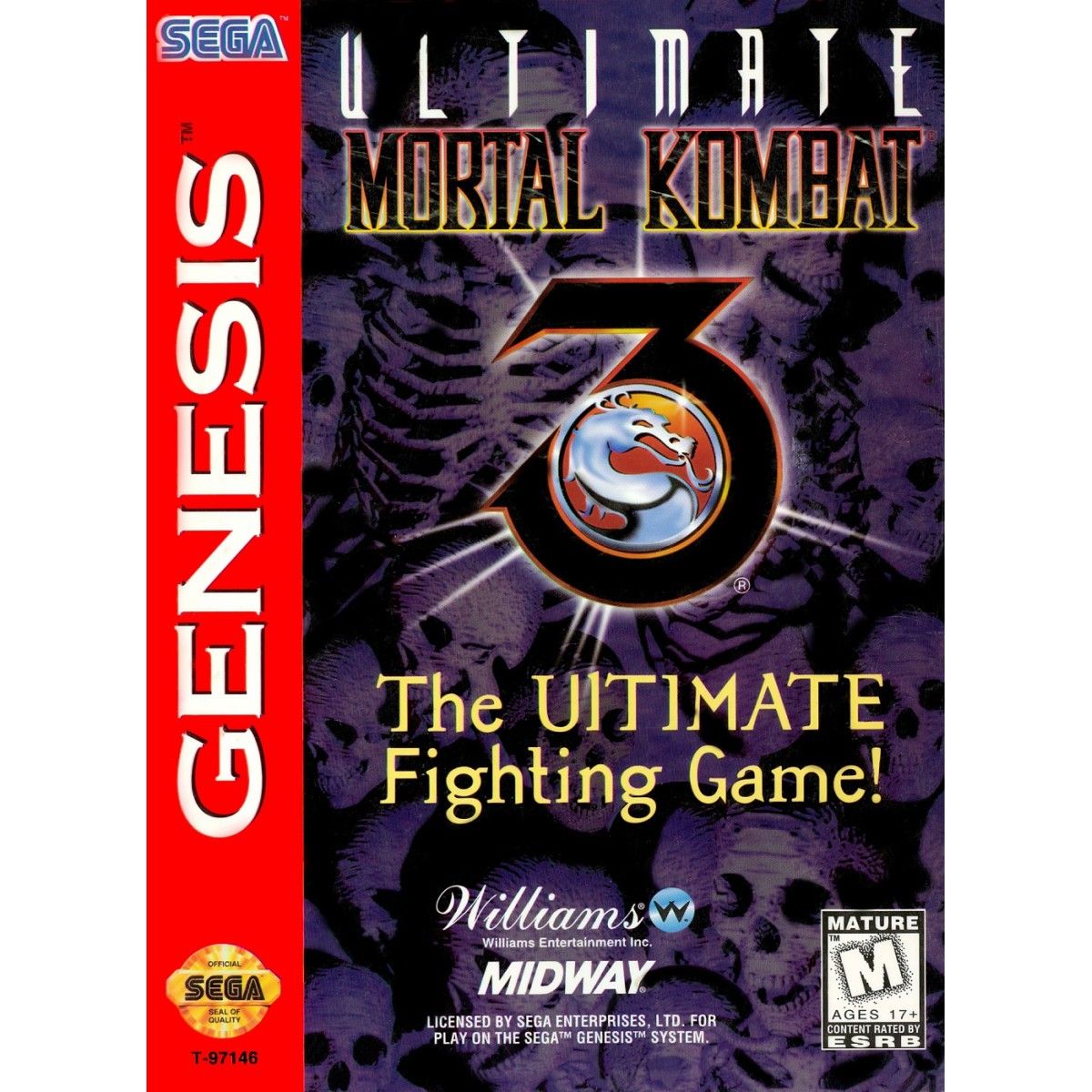 Игровой картридж для Sega Mortal Kombat 3 Ultimate