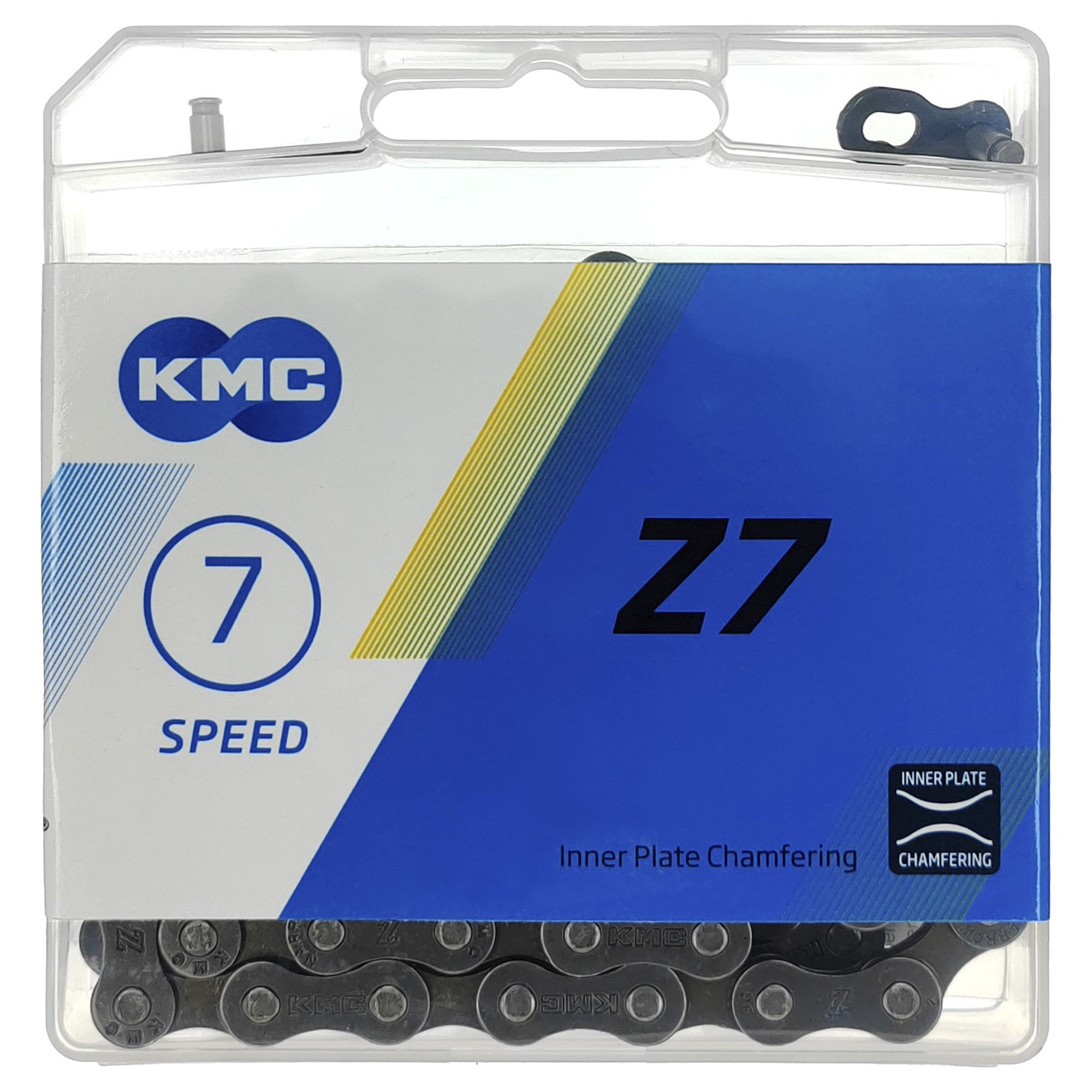 YBN Цепь для велосипеда KMC Z7, 6-7 скоростей, 116 звеньев, 1/2"x3/32", замок цепи — Товары для велоспорта