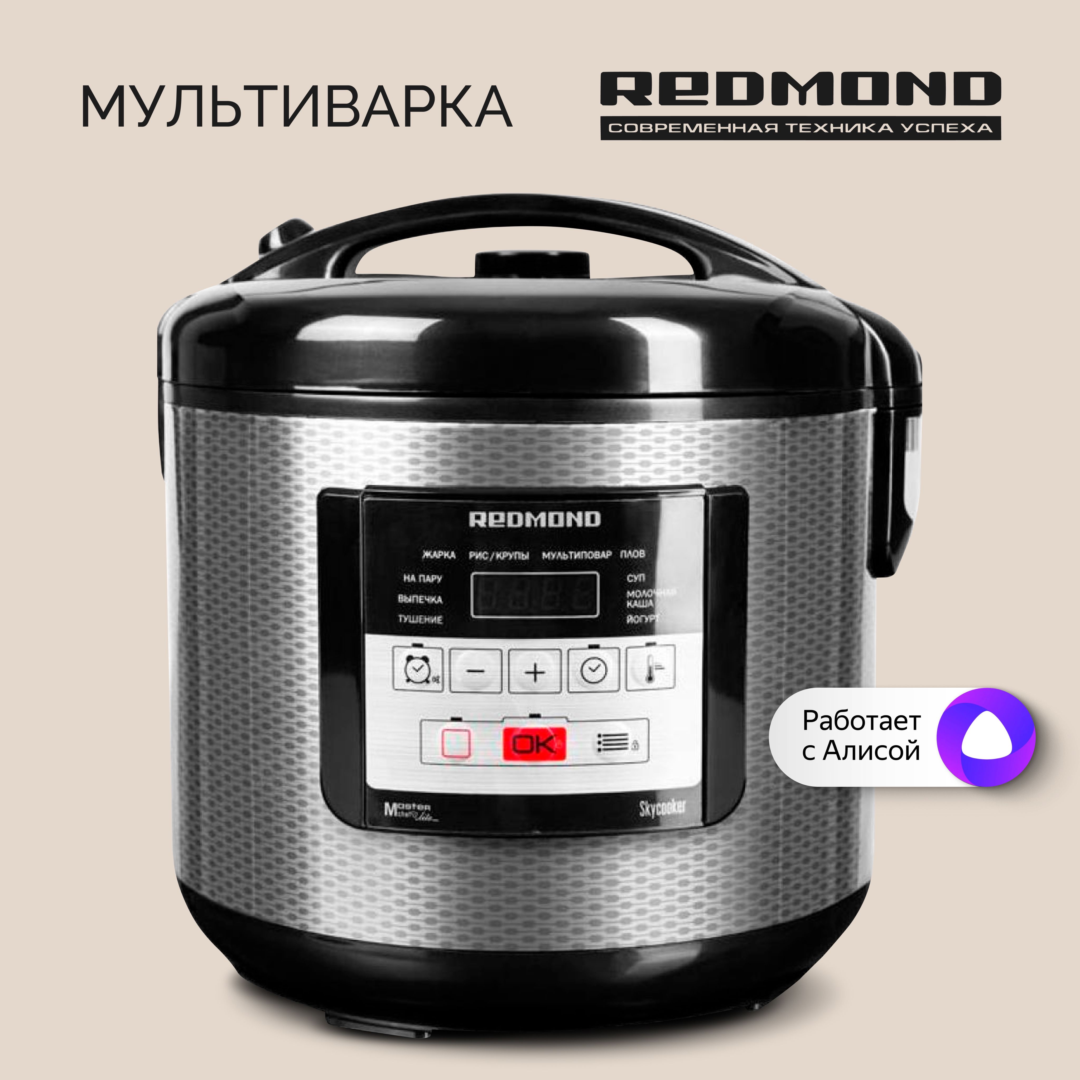 МультиваркаREDMONDSkyCookerRMC-M224S,Черный