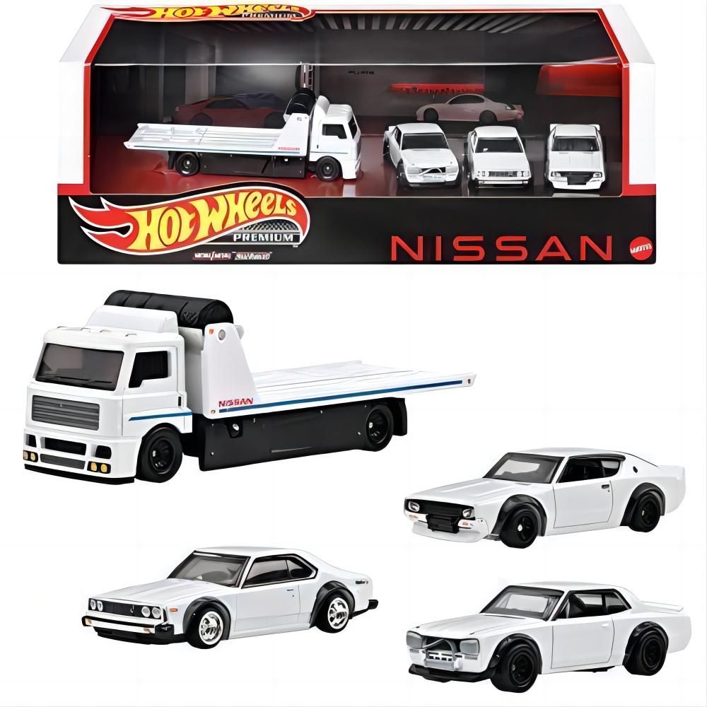 Машинка Hot Wheels Premium Garage NISSAN SKYLINE 2000GT-R LBWK+/C210/HT 2000GT-X+FLEET STREET