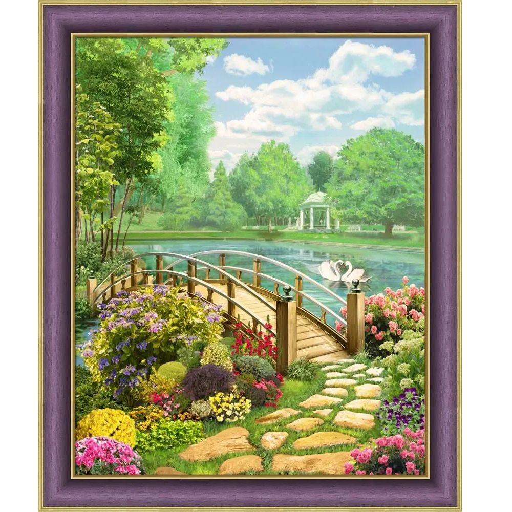 Аж по которой. Швейцария картина. Алмазная вышивка гранни «водопад. Золотое руно вм-035. Аж по которой.