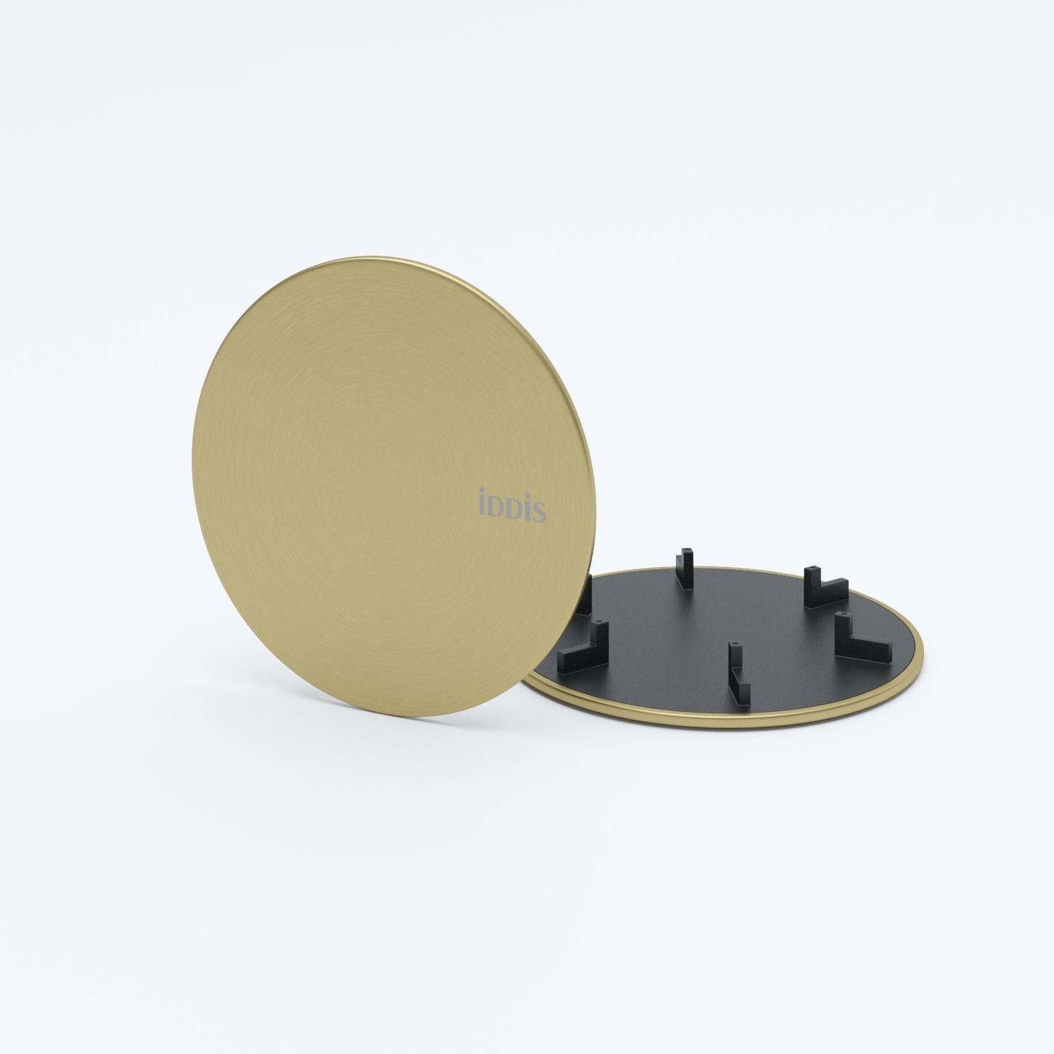 Фото товара на маркетплейсе ozon Декоративная накладка для кухонной мойки, нержавеющая сталь, матовое золото, 11.5 см, IDDIS, Kitchen Line, CAPMG00i59