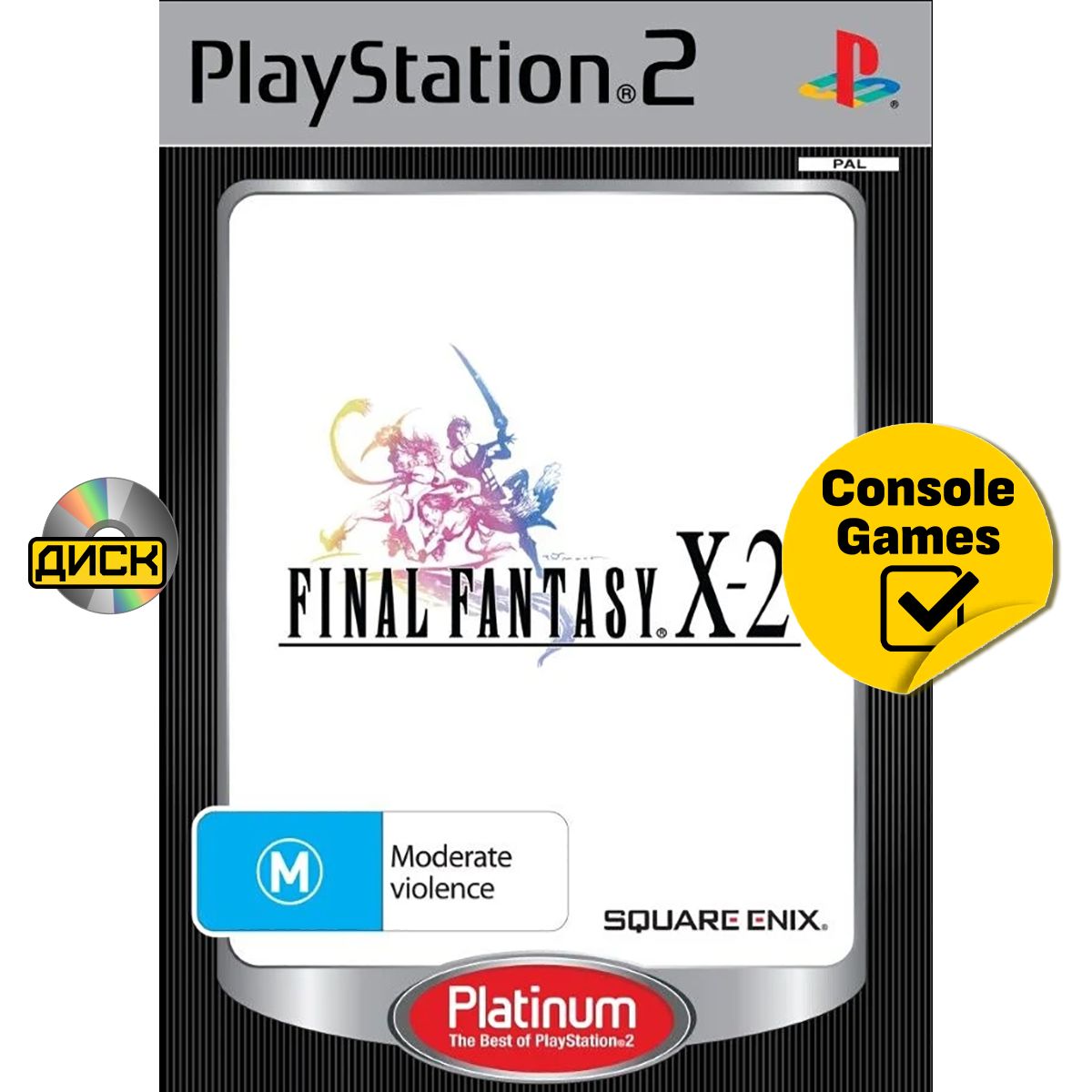 PS2 Final Fantasy X2 (английская версия) (PAL). Товар уцененный