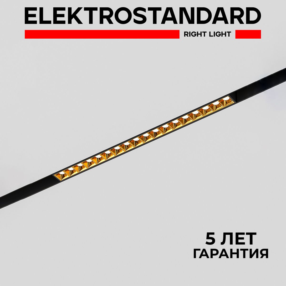 Трековый светильник светодиодный Elektrostandard Slim Magnetic 18W 4000K Artas 85104/01 чёрный/золото